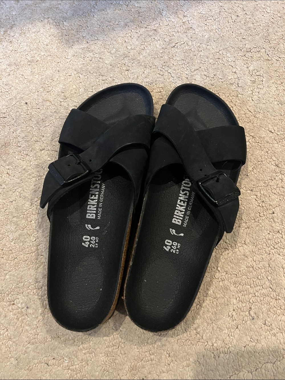 Birkenstock Women's Siena Nubuck Sandals size 40 NEW never worn